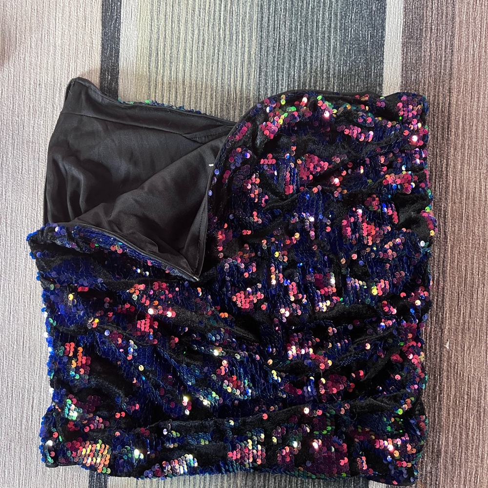 Sequin mini skirt